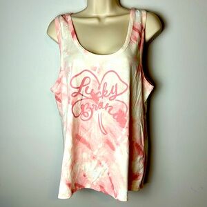 Lucky Brand Women's  Logo Tie Dye Tank Top Size XL